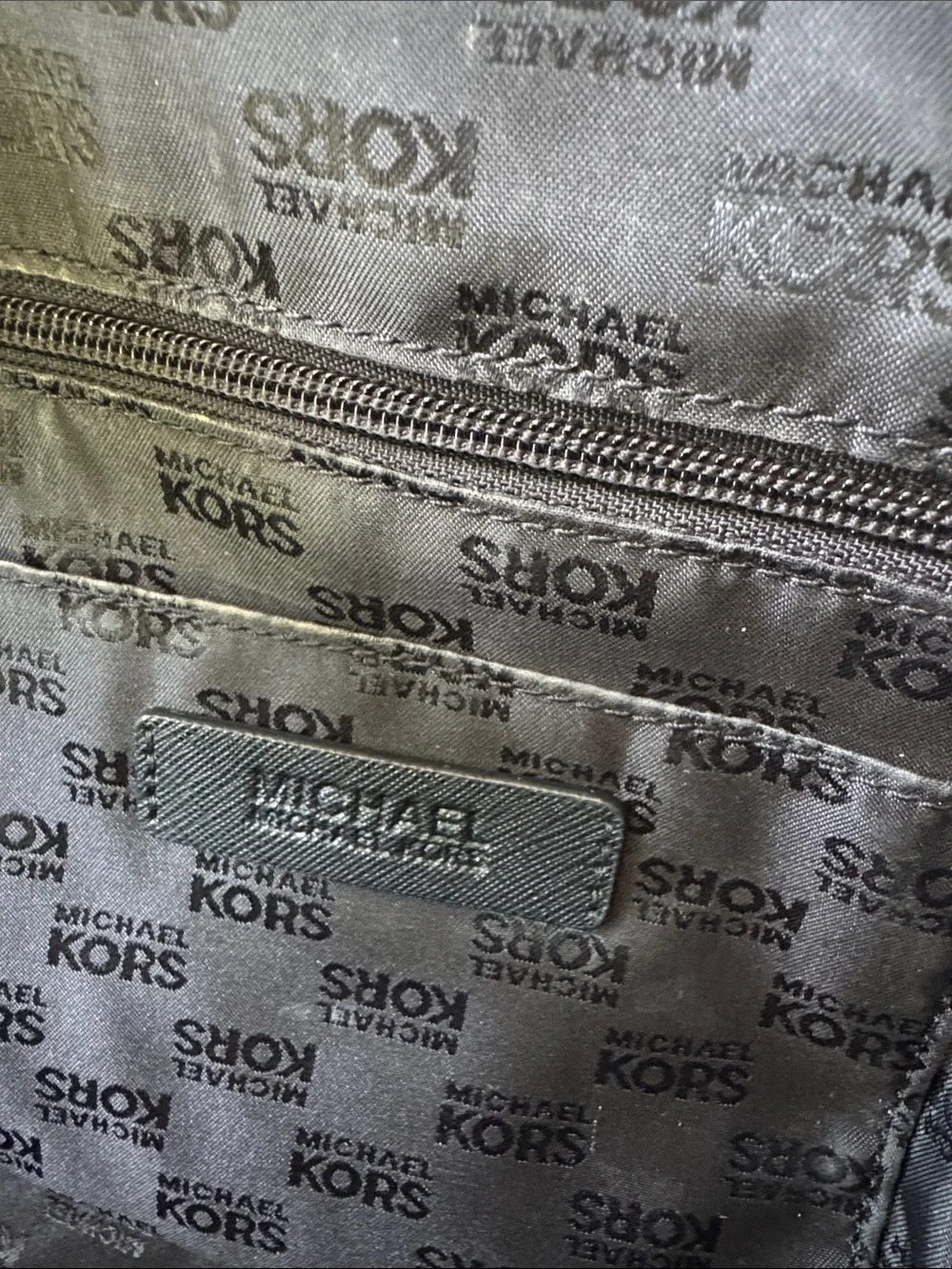 Michael Kors Black Leather Dome Satchel with Gold Hardware